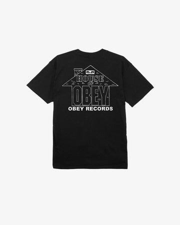 HOUSE OF OBEY RECORDS CLASSIC T-SHIRT