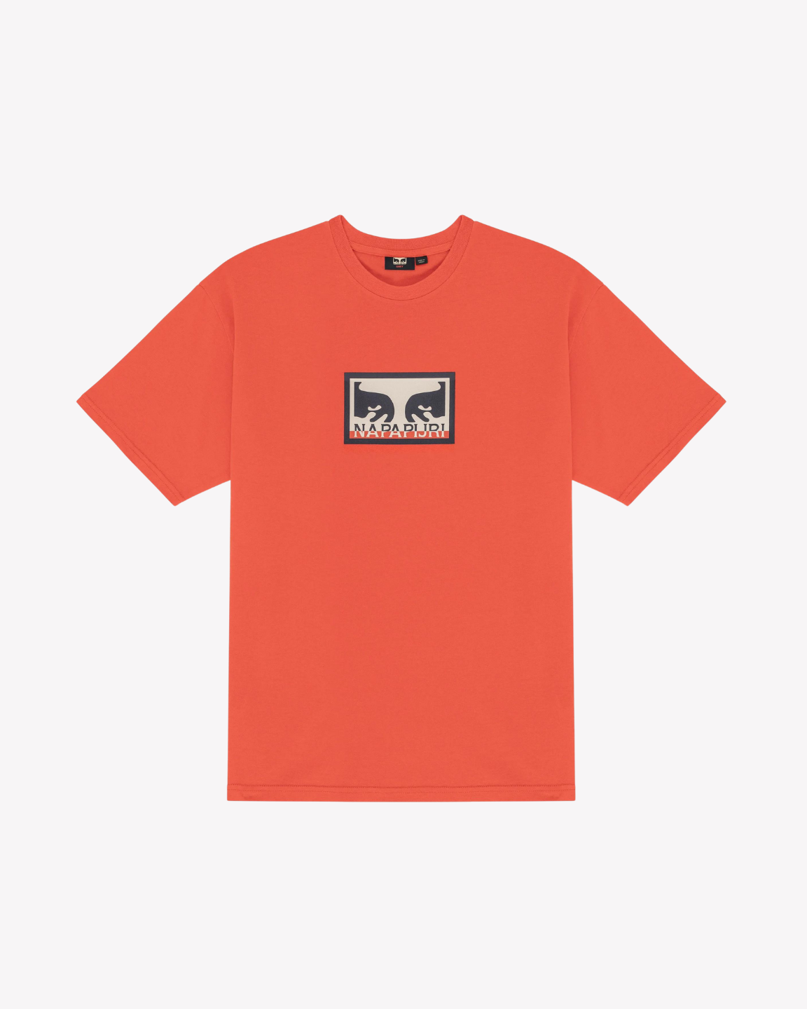 OBEY X NAPAPIJRI T-SHIRT HEAVYWEIGHT T-SHIRT