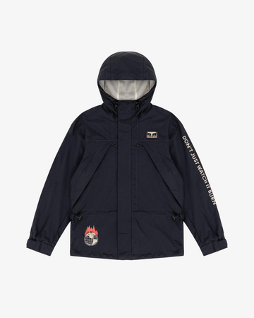 OBEY X NAPAPIJRI DONT JUST WATCH IT BURN JACKET