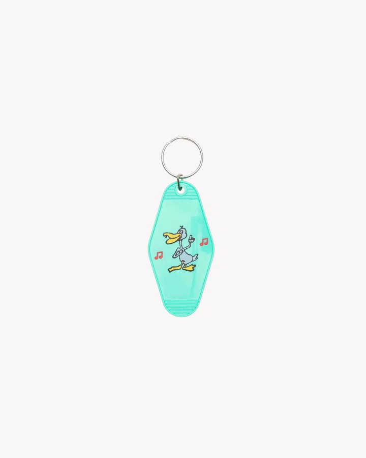 DANCING DUCK HOTEL KEYCHAIN