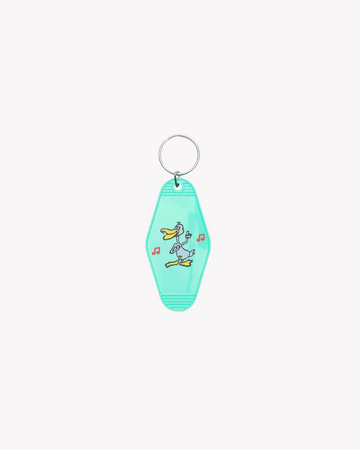 DANCING DUCK HOTEL KEYCHAIN